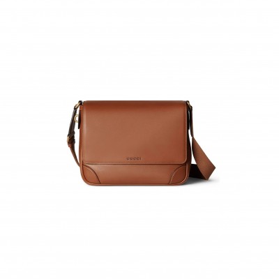 GUCCI GG EMBLEM MEDIUM CROSSBODY BAG 821154 (29*23*7.5cm)